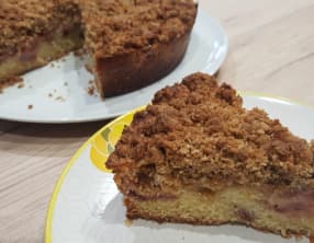 Crumbcake fraise rhubarbe de Ottolenghi