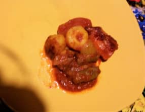 Gratin de légumes à l'agneau