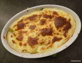 Poireaux en sauce béchamel