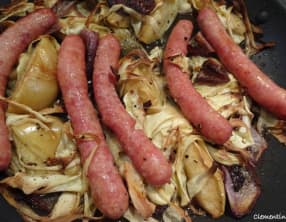 Saucisses, panais et pommes au four de Jamie Oliver