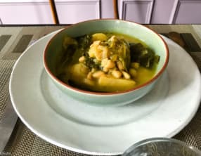 Cocotte de chou de Pontoise et haricots blancs