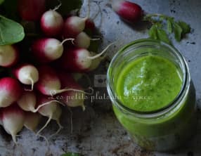 Tartine vertes de fanes de radis ou pistou du pauvre