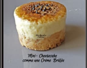 Mini-cheesecakes façon crème brûlée
