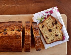 Cake coco, banane, chocolat