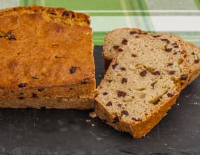 Gâteau du matin au lait de coco et pépites de chocolat