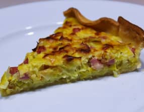 Flamiche aux Poireaux et Jambon