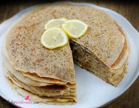 Gâteau de crêpes au lemon curd