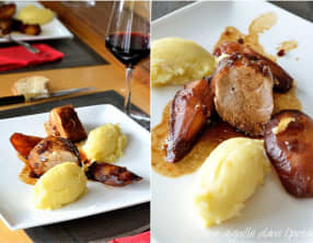 Filet mignon aux poires et miel