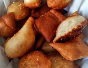 Pâte à pizza frite