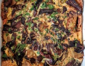 Tortilla aux cèpes et pommes de terre