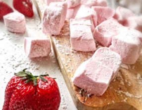 Guimauves à la fraise