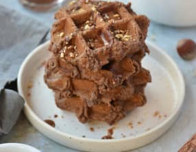 Gaufres chocolat et noisette