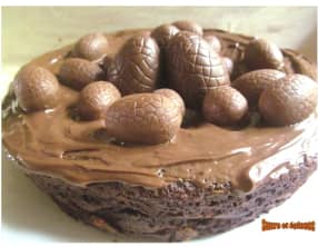 Nid de Pâques chocolat noisettes