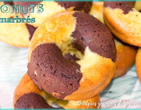 Donuts marbrés chocolat