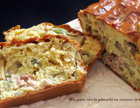 Cake léger thon champignons olives