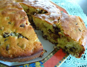 Gateau à la ricotta et aux fruits confits