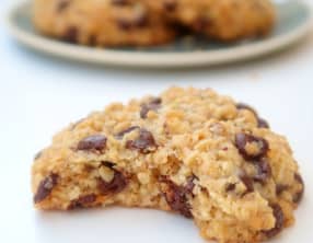 Cookies aux flocons d'avoine et au chocolat vegan