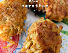 Galettes faciles aux carottes au cumin
