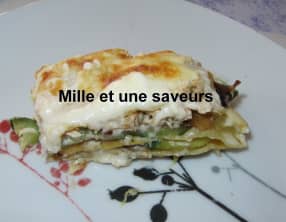 Lasagne au saumon et aux courgettes