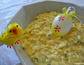 Salade aux œufs durs fromage et ciboulette