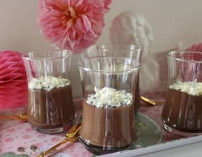 Crèmes dessert au chocolat noir