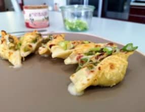 Conchiglionis aux asperges et à la Coppa