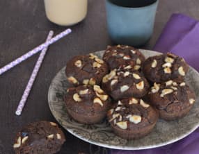 Le financier au chocolat et aux noisettes