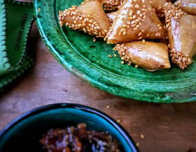 Brioutes d'amandes à l'orange et au praliné