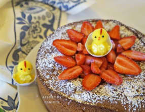 Gâteau à la crème pâtissière