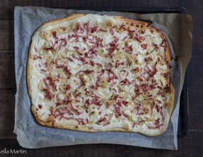 La tarte flambée alsacienne