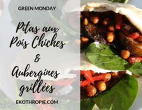 Pitas aux Pois Chiches et Aubergines Grillées