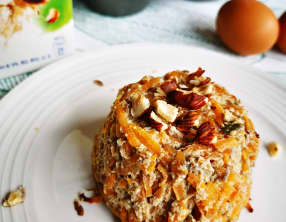 Flans de carottes au lait de noisettes