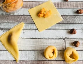 Tortellinis patate douce et noisette