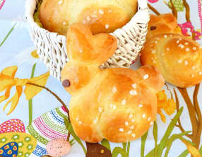 Lapins de Pâques en brioche