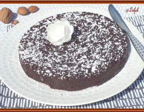 Fondant chocolat pralin sans lactose, sans gluten