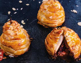 Poire feuilletées au chocolat