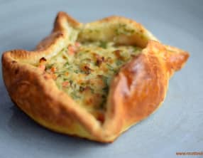 Panier feuilleté au saumon