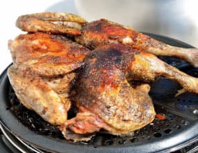 Poulet massalé en crapaudine