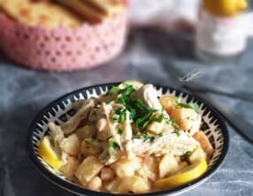 Kbab Algérois, Frites en Sauce au Poulet