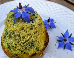 Flan à la bourrache