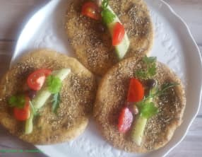 Galettes libanaises au zaatar