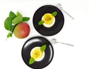 Cheesecake sans cuisson à la mangue