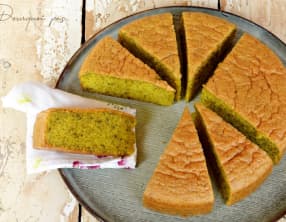 Gâteau pistache, fleur d’oranger, huile d’olive