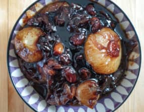 Compote d’oignons nouveaux en aigre-doux