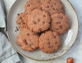 Cookies chocolat et noisette