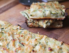 Scarpaccia de courgettes au son d'avoine