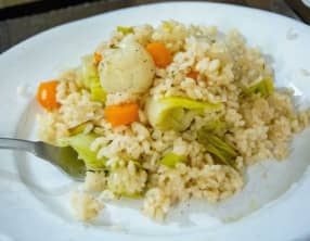 Riz au poireau 