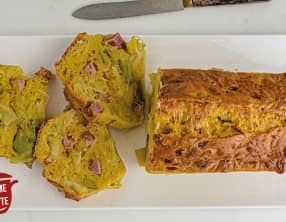 Cake aux poireaux et au curry