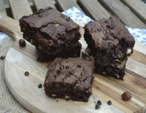 Brownie au chocolat noix et noisettes