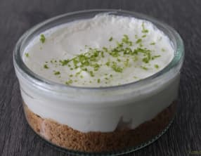 Cheesecake citron vert sans cuisson